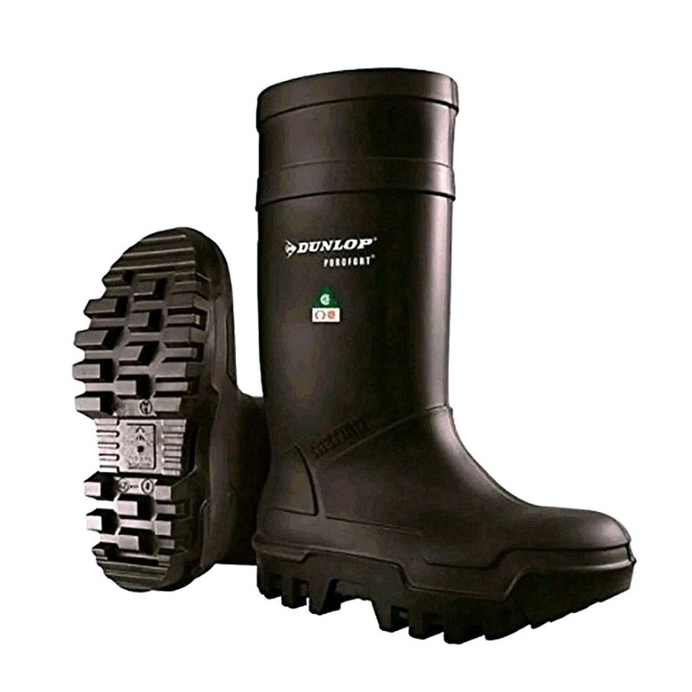 Dunlop Purofort Thermo full Safety Men's Knee‎ Boots Black Size 11 / 12